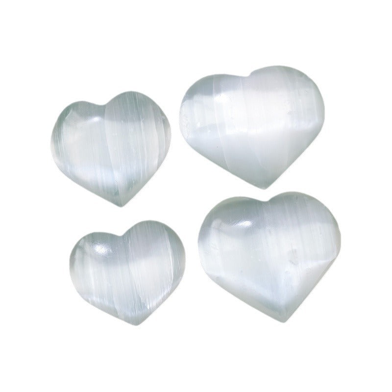 Natural  Selenite Heart