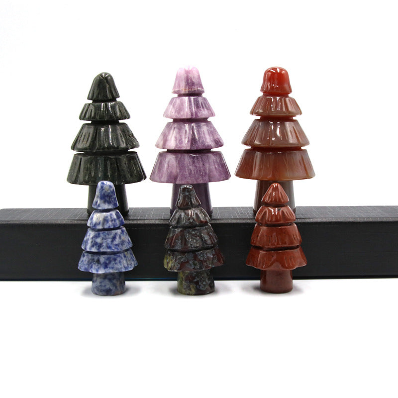 Natural stone handicrafts Christmas tree