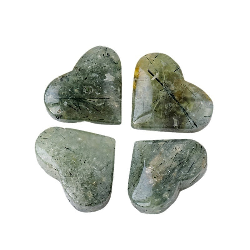 Natural Crystal Prehnite Heart