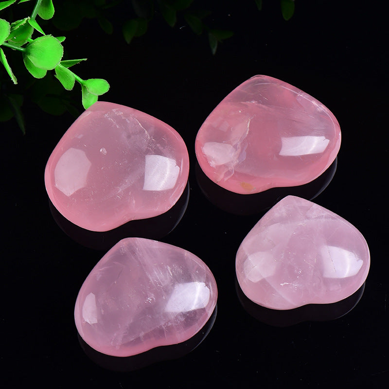 Natural Rose Quartz Heart