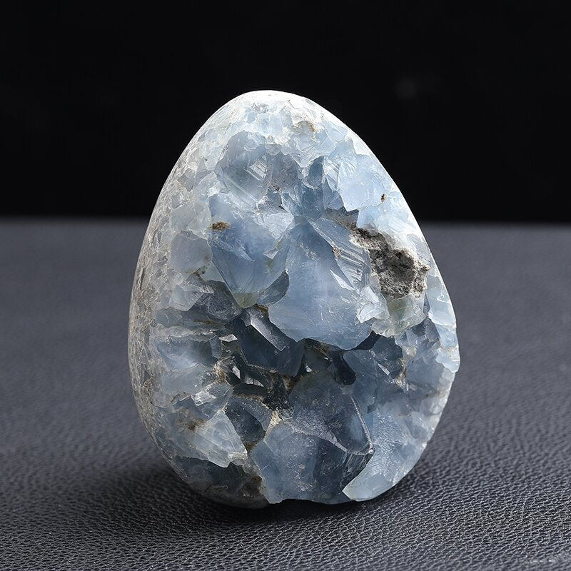 Natural Crystal Blue Celestite Egg