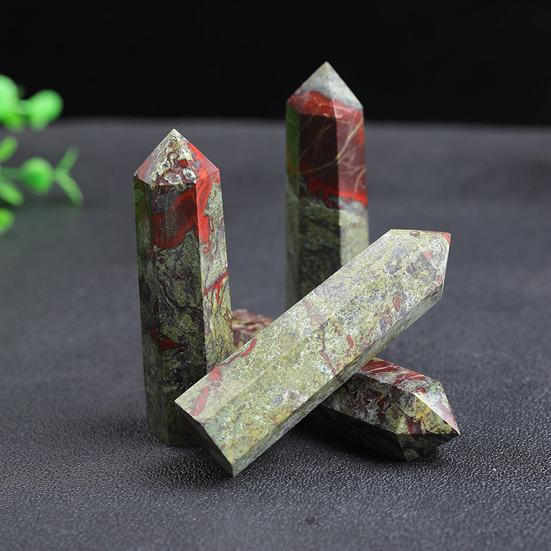 Natural Dragon Blood Stone Tower