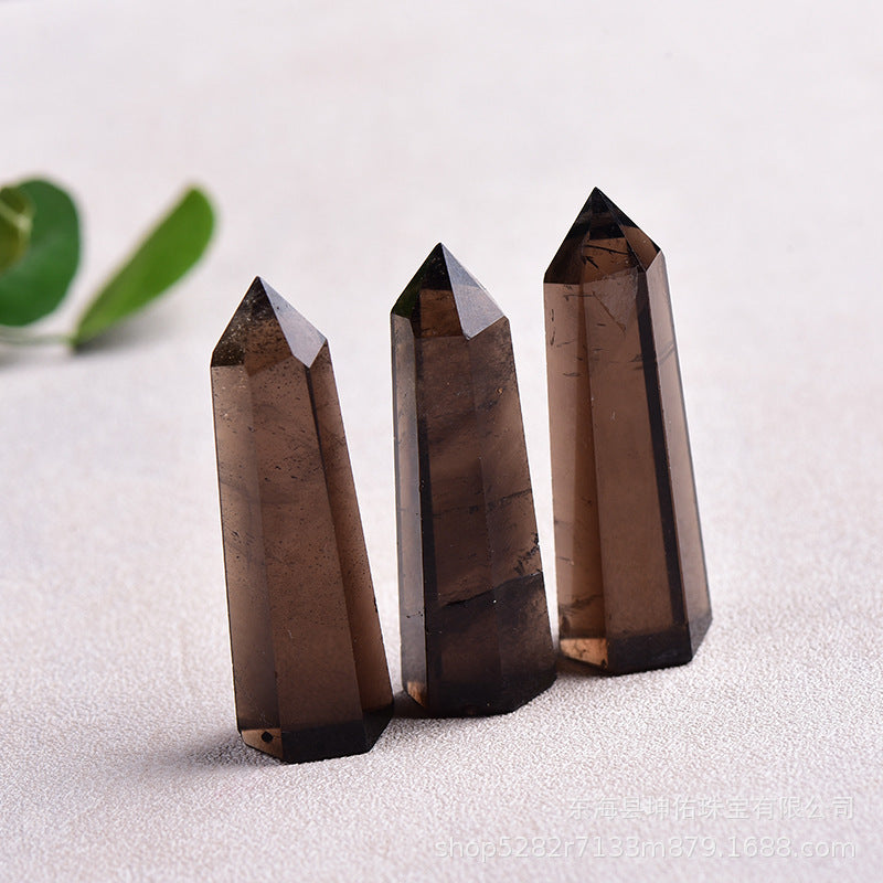 Natural Smoky Quartz Tower