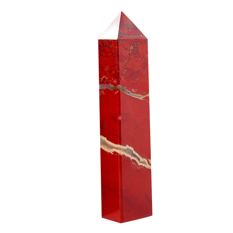 Natural Red Jade Pillar