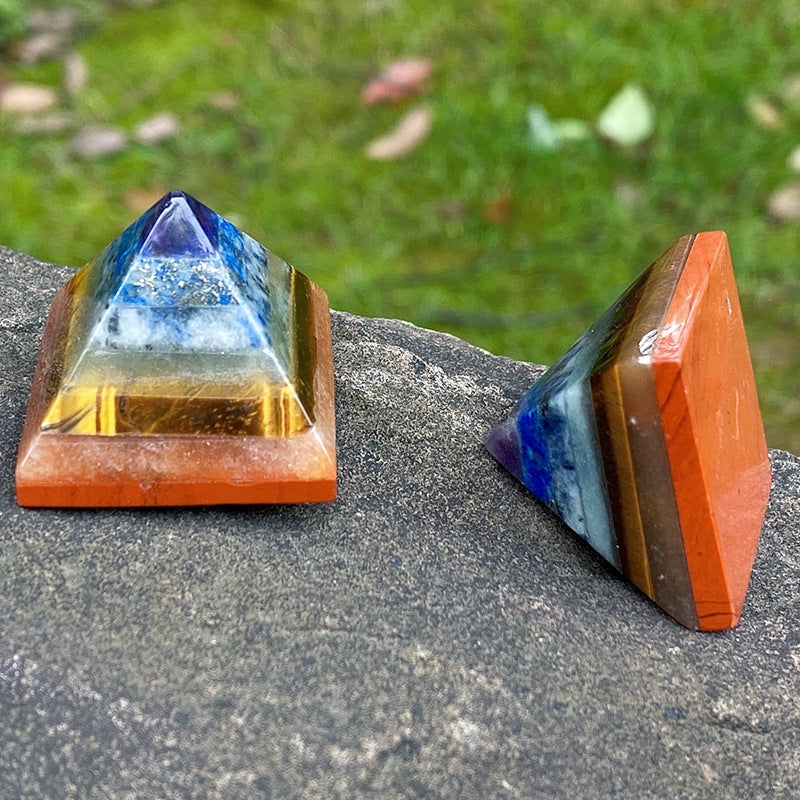 Seven chakra pyramid