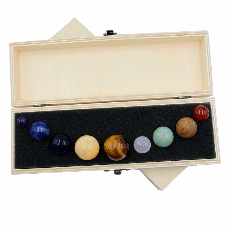 Natural crystal nine planets