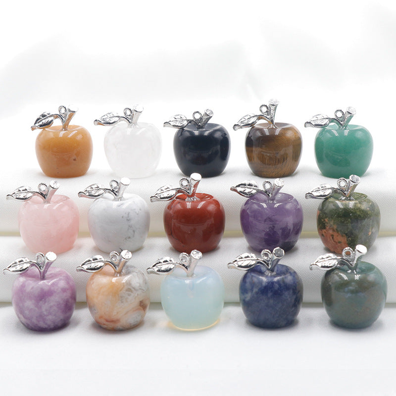 Natural Crystal  Apple Pendant Christmas Eve Christmas Gift