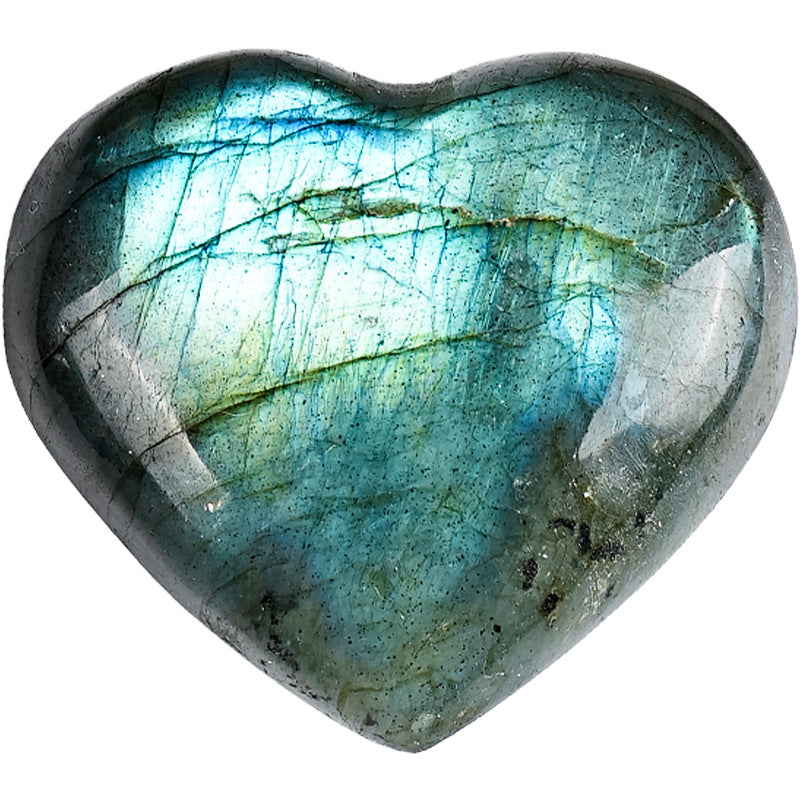 Natural Labradorite crystal heart shape