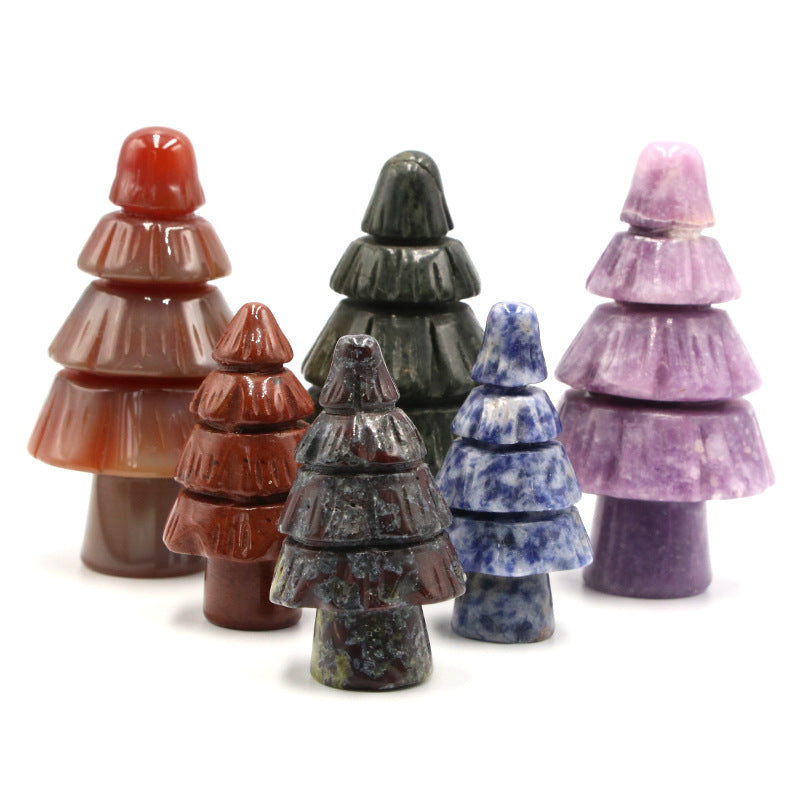 Natural stone handicrafts Christmas tree