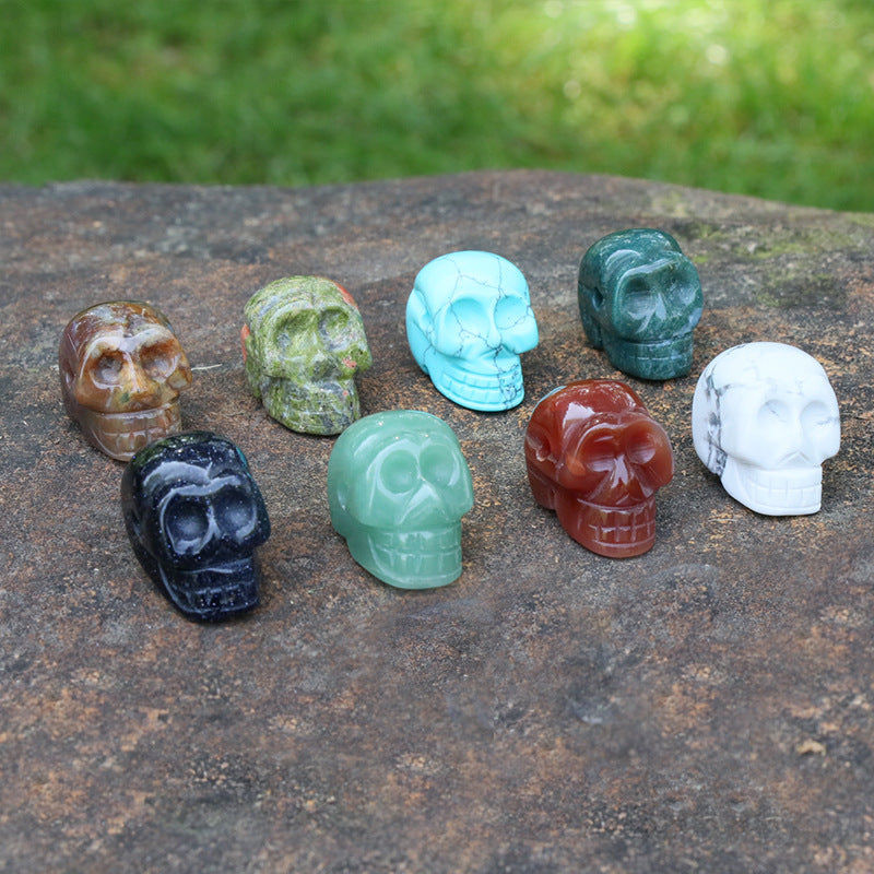 Rock crystal skull ghost head