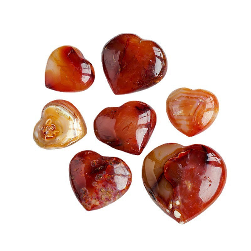 Natural Crystal Carnelian Heart