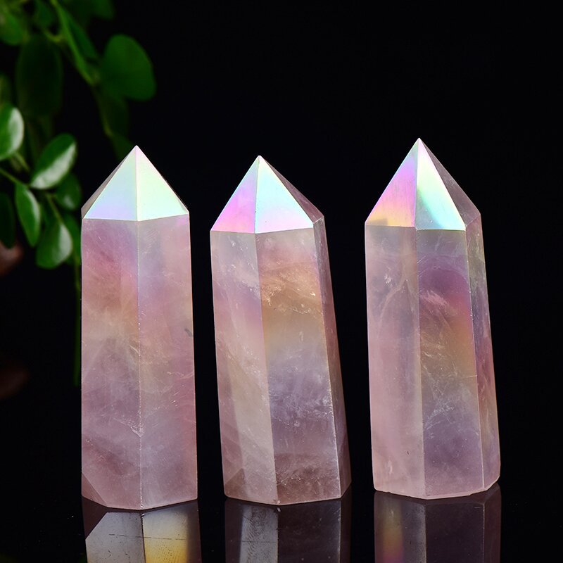 Aura Rose Quartz Tower