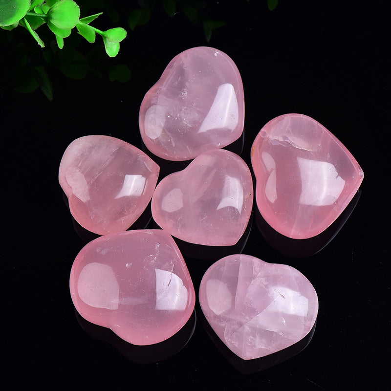 Natural Rose Quartz Heart