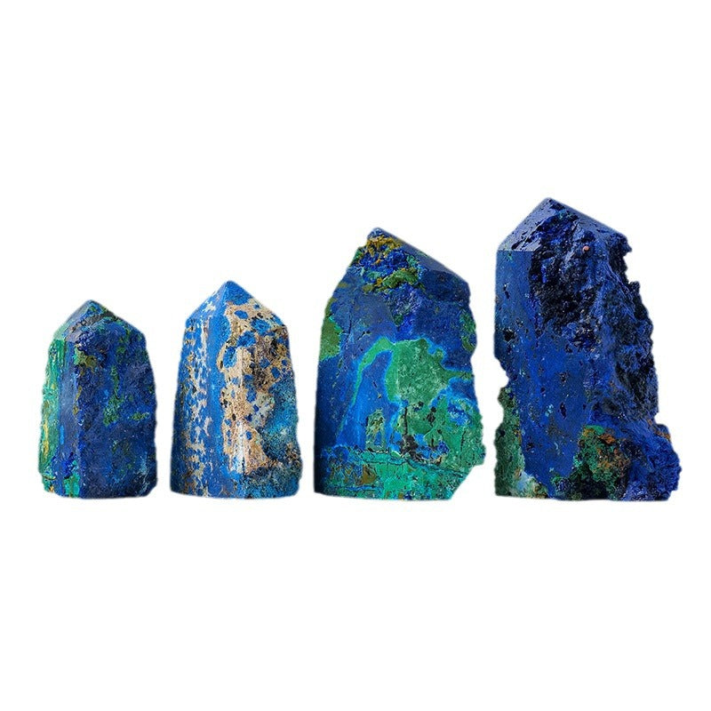 Azurite four-sided columns