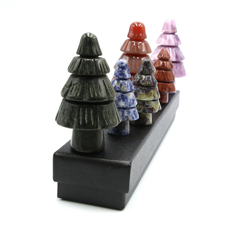 Natural stone handicrafts Christmas tree