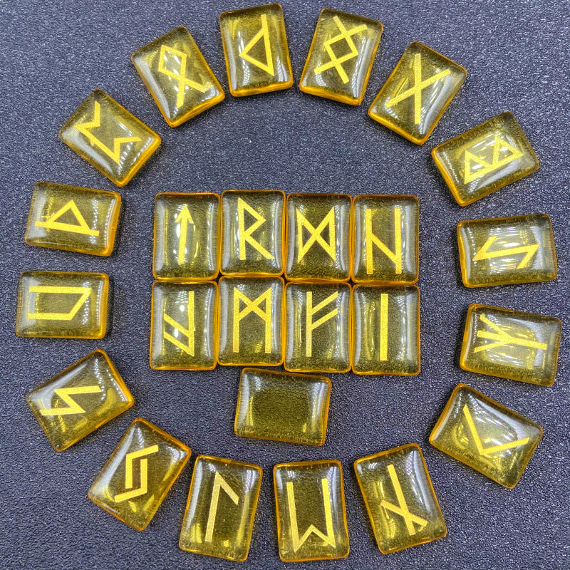 Sand blasting lettering of artificial crystal gemstones