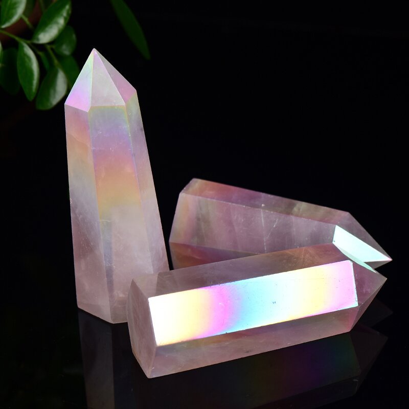 Aura Rose Quartz Tower