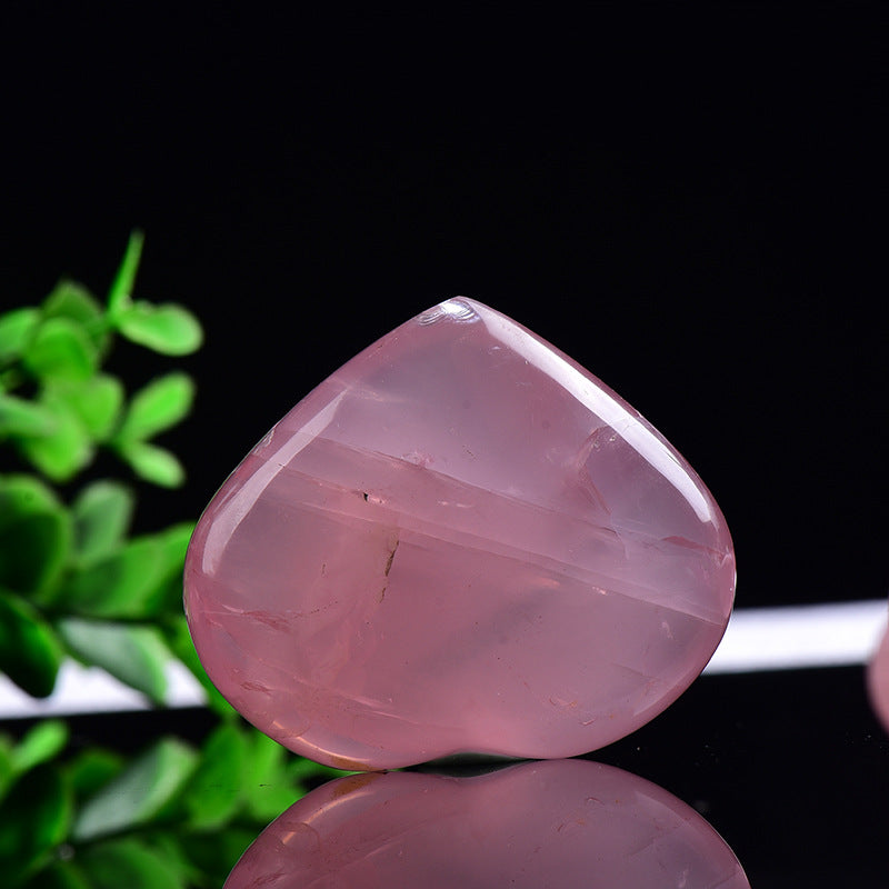 Natural Rose Quartz Heart