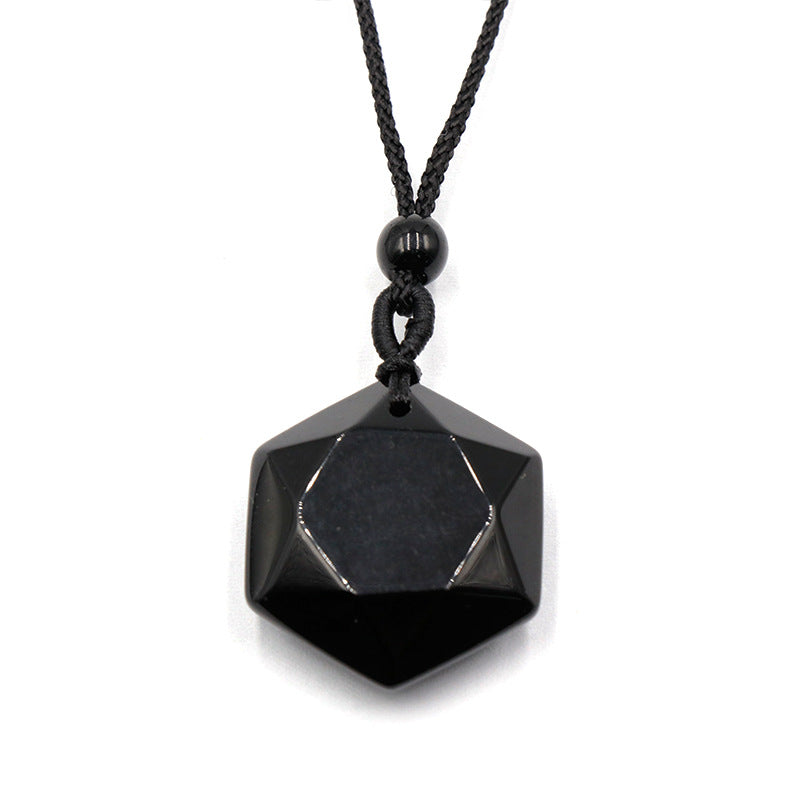 Natural Crysta hexagram Star Necklace Jewelry