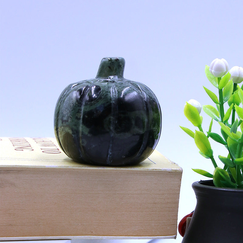 Natural Crystal Halloween pumpkin