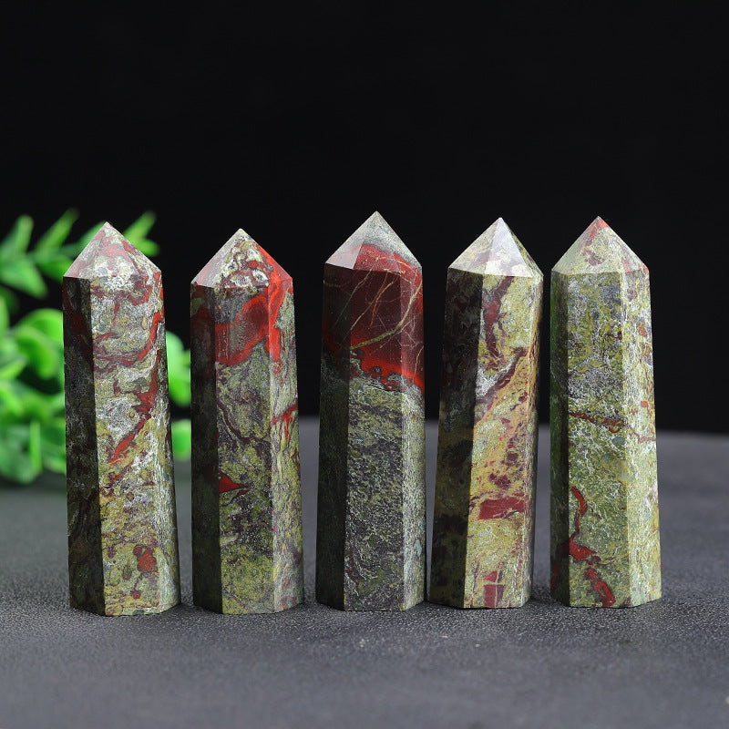 Natural Dragon Blood Stone Tower