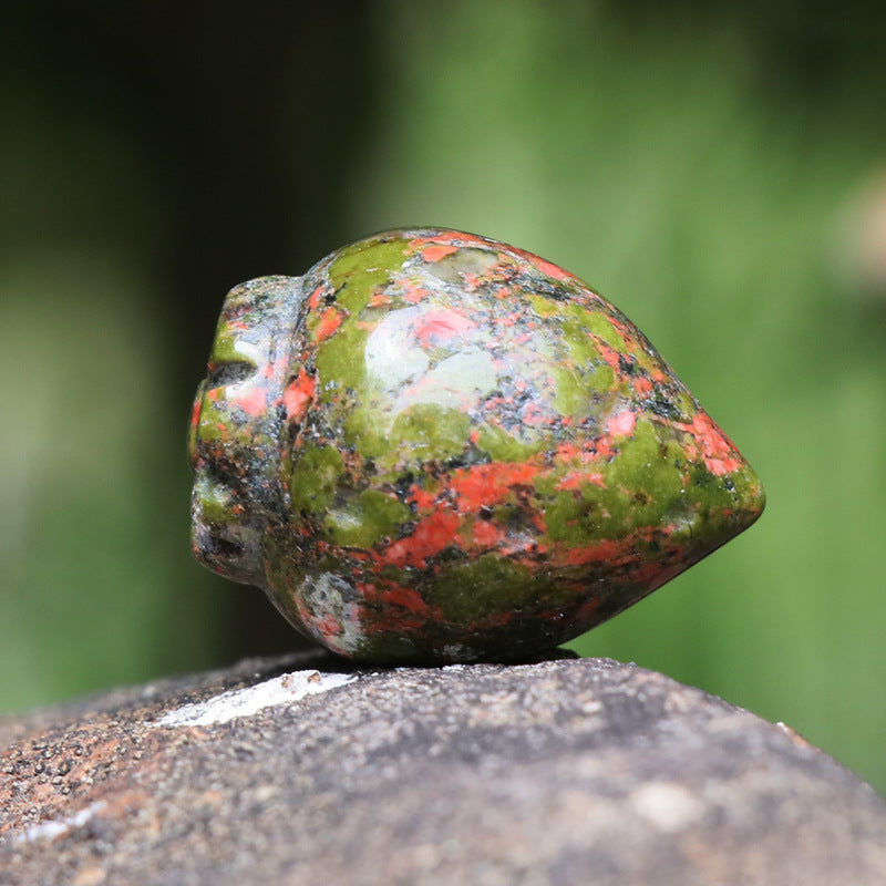 Strawberry carving natural stone