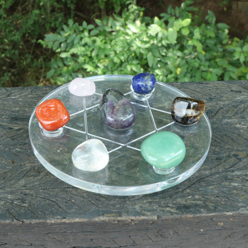 seven chakra  crystal balance system