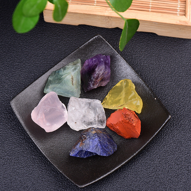 Natural Raw Stone Set Seven Charka