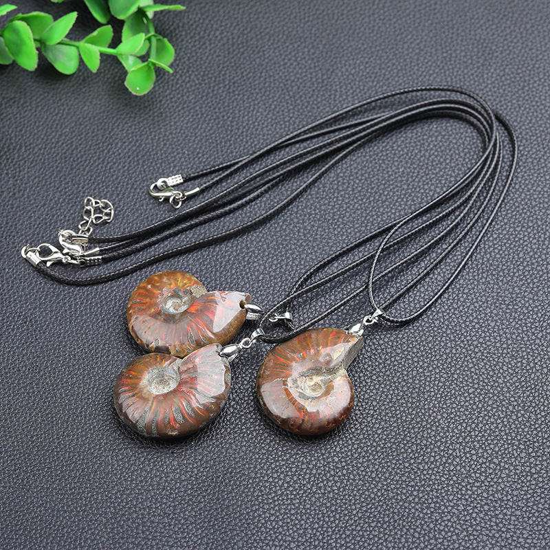 Natural Madagascar Ammonite Necklace