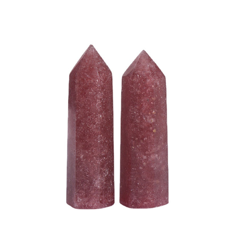 Natural Strawberry Quartz Tower