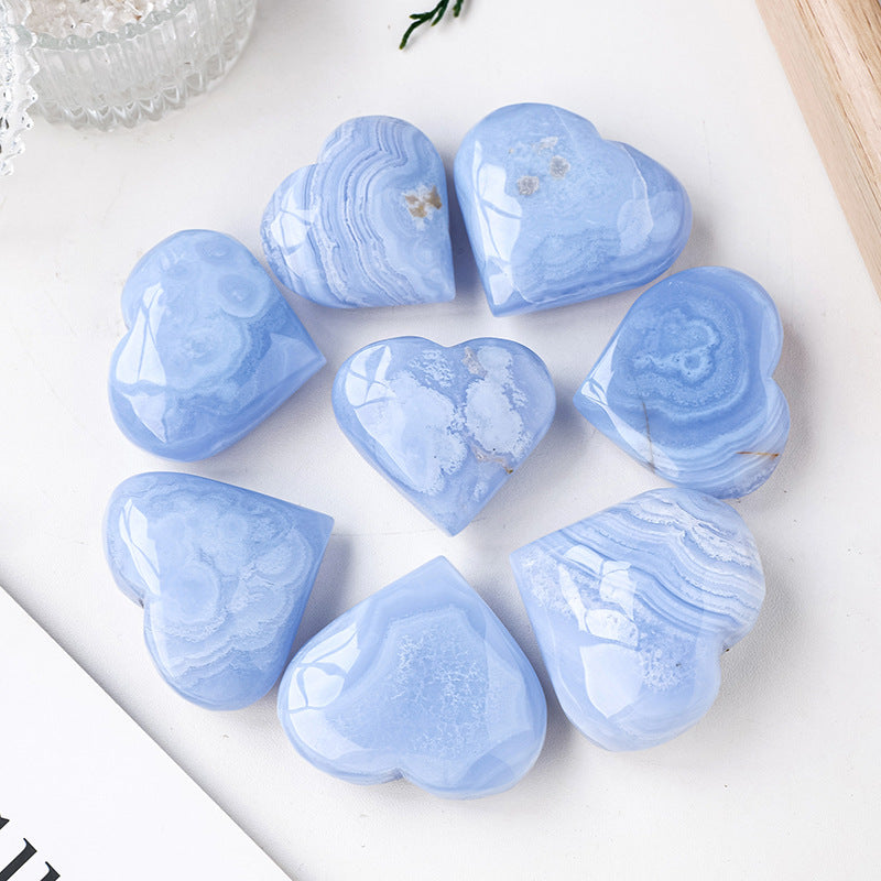 Blue Lace Agate Heart