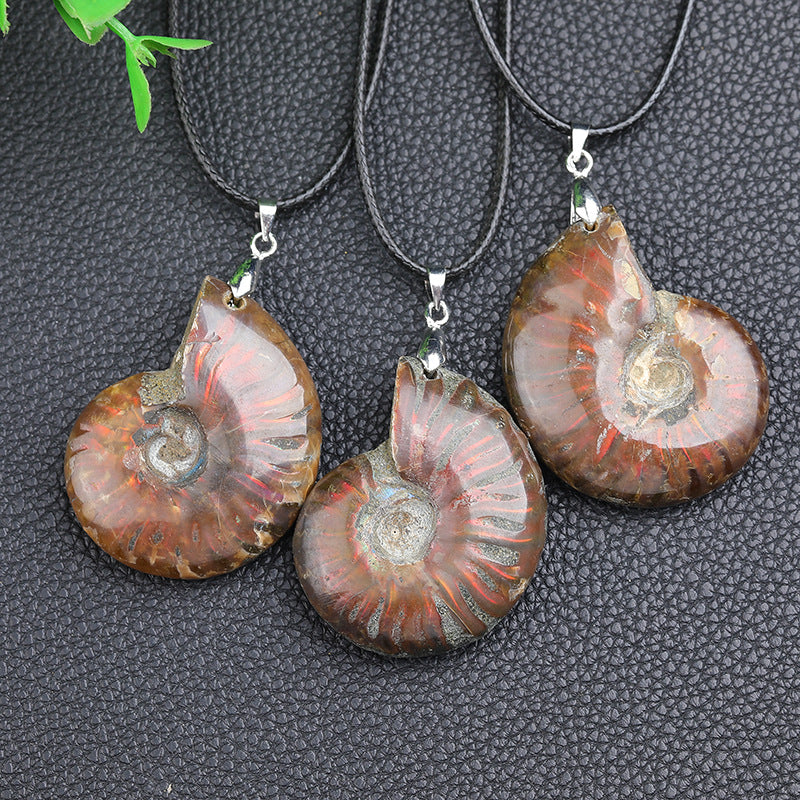 Natural Madagascar Ammonite Necklace