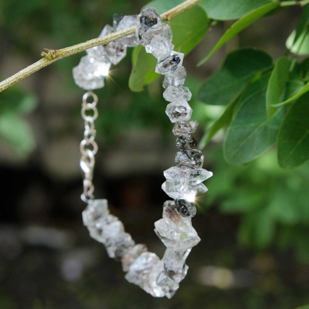 Herkimer diamond bracelet