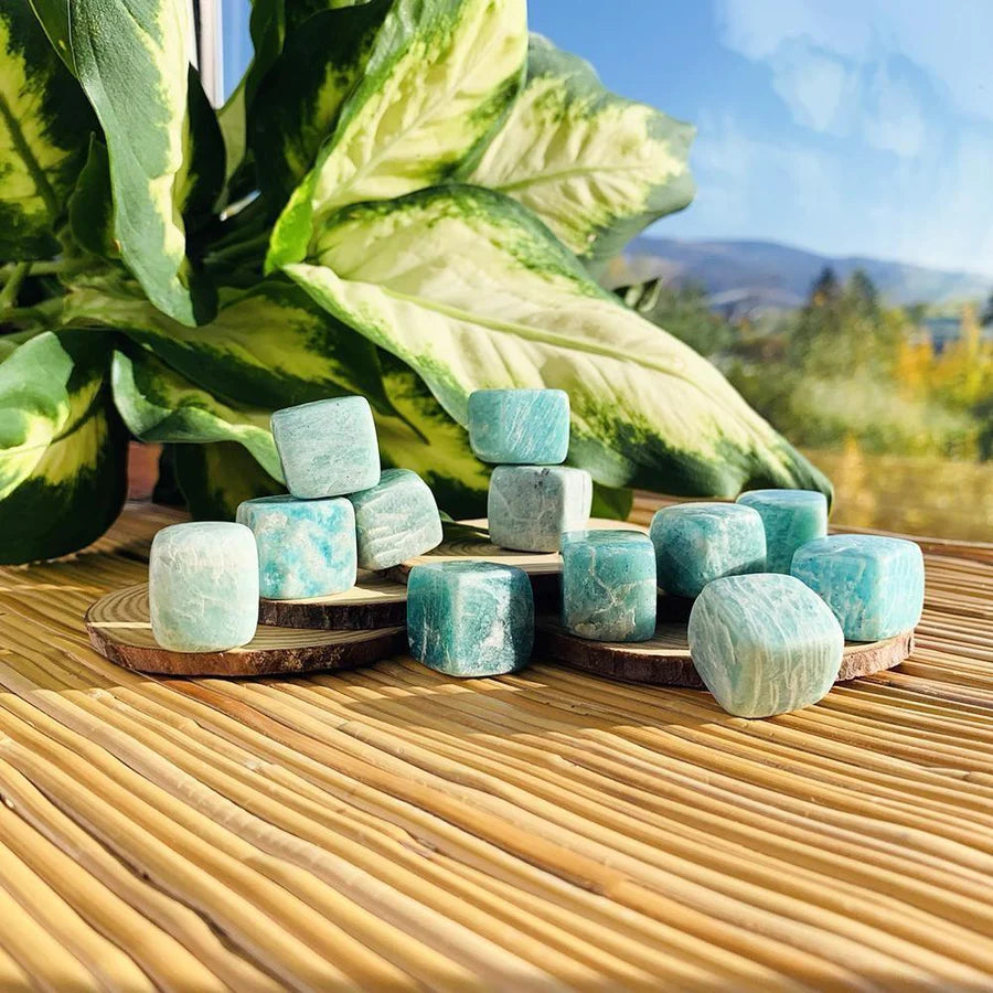 Amazonite Tumbled Cube