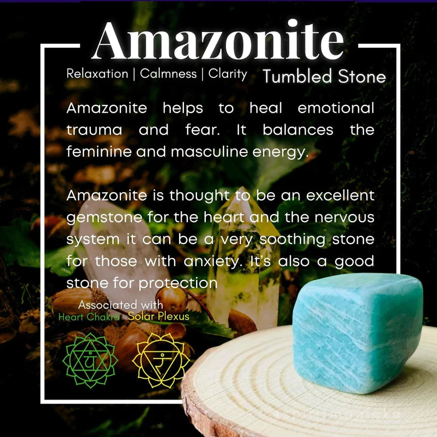 Amazonite Tumbled Cube