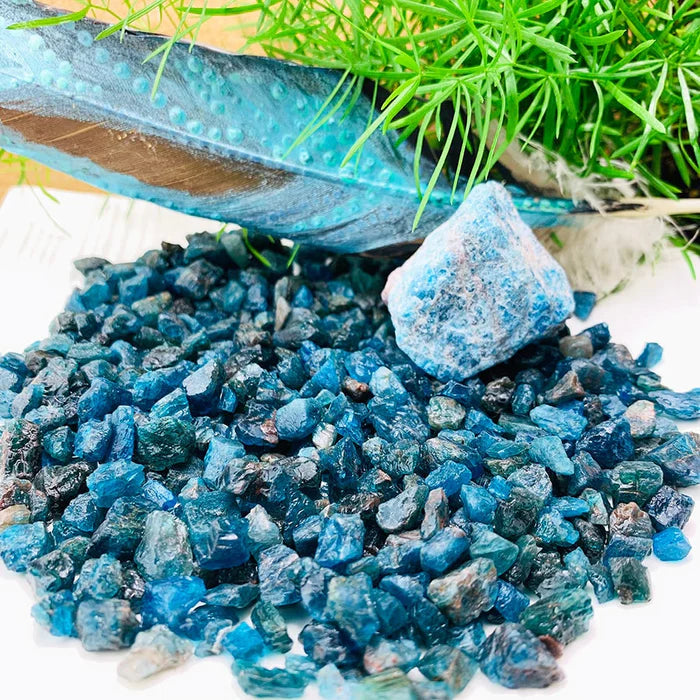 Blue Apatite Chips