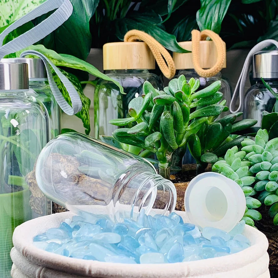 Aquamarine Gem Pod Water Bottle