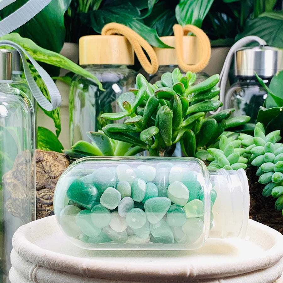 Aventurine Gem Pod Water Bottle