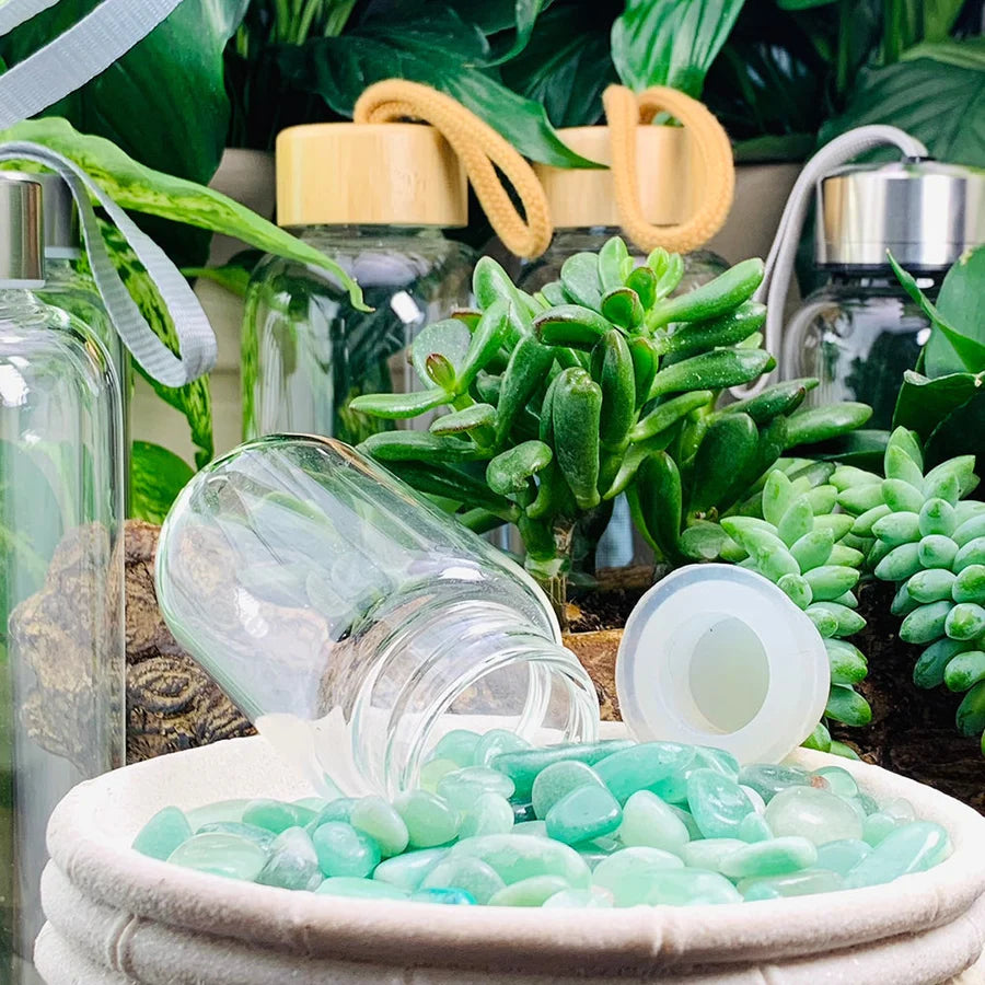 Aventurine Gem Pod Water Bottle