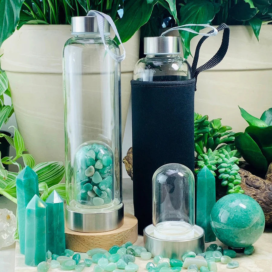 Aventurine Gem Pod Water Bottle