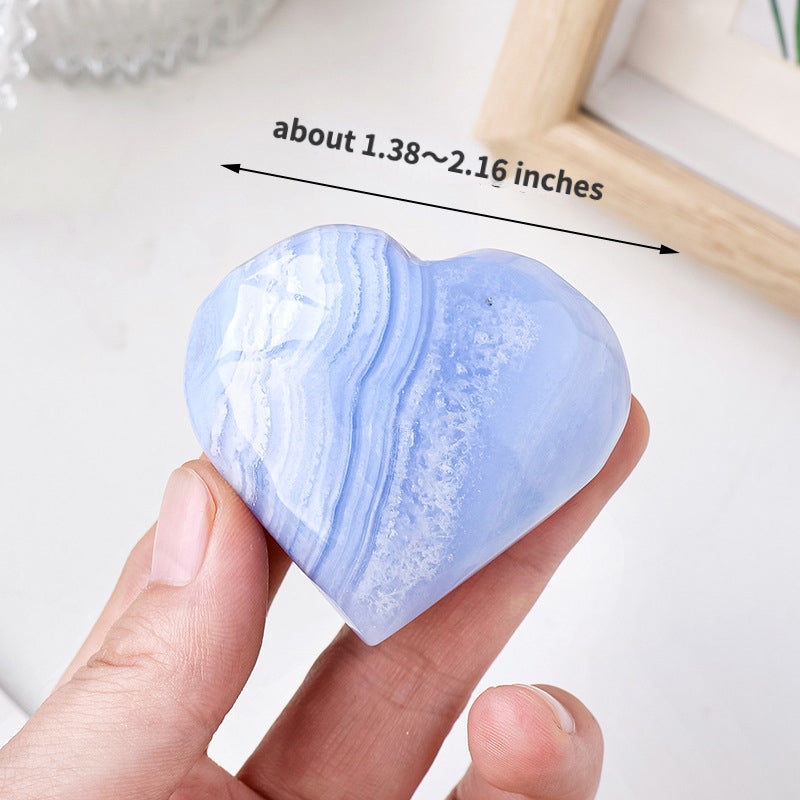 Blue Lace Agate Heart