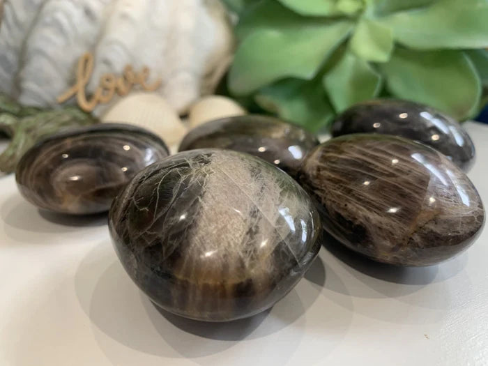 Black Moonstone Palmstone