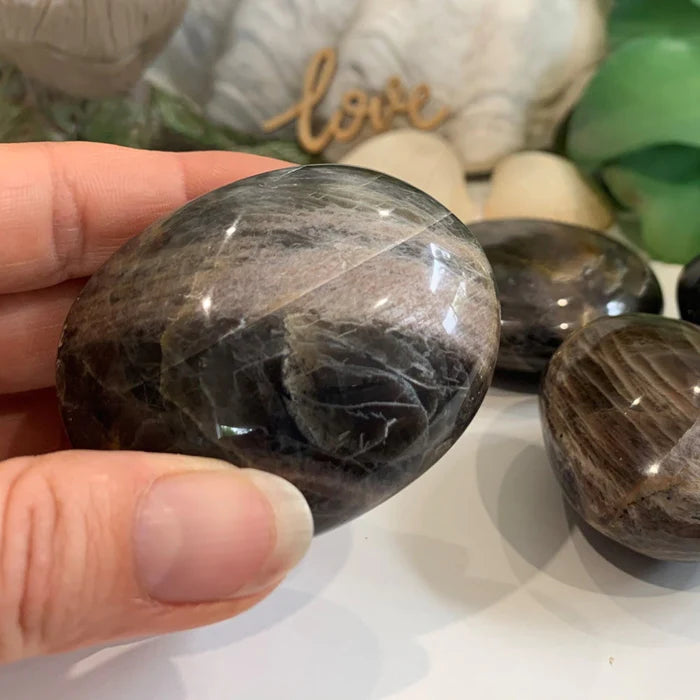 Black Moonstone Palmstone