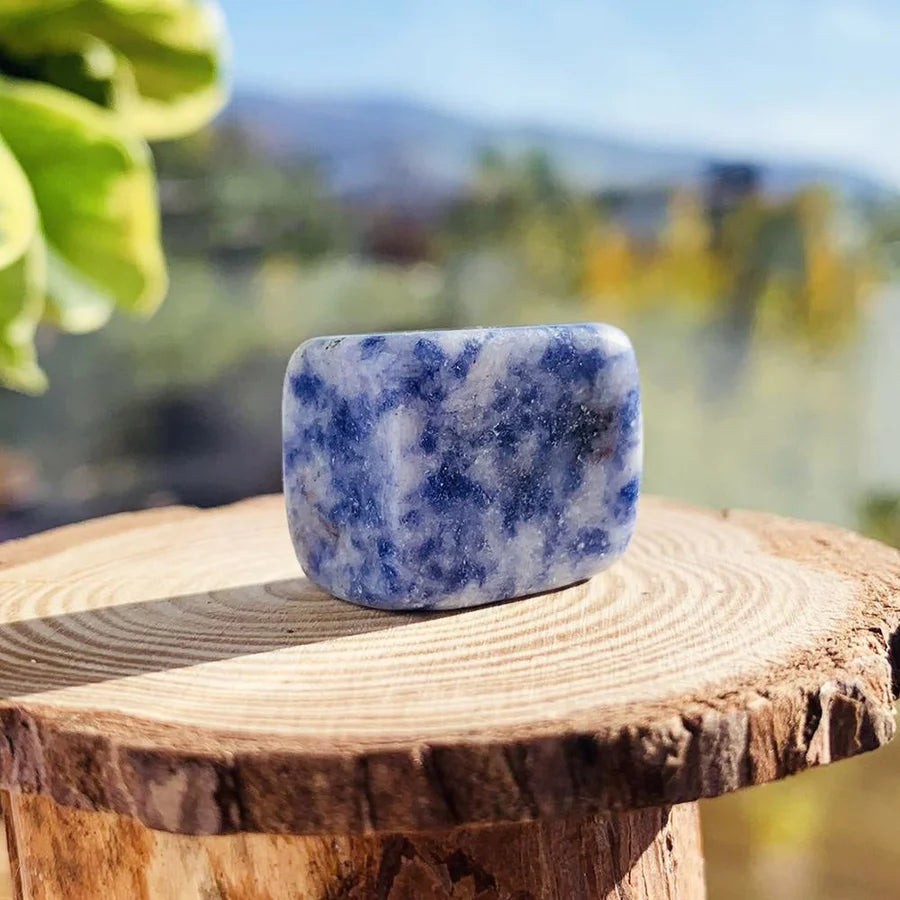 Blue Spot Jasper Tumbled Cube