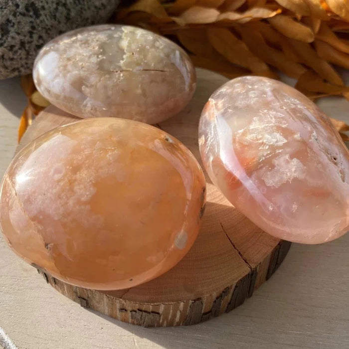 Cherry FlowerBlossom Agate Palmstone