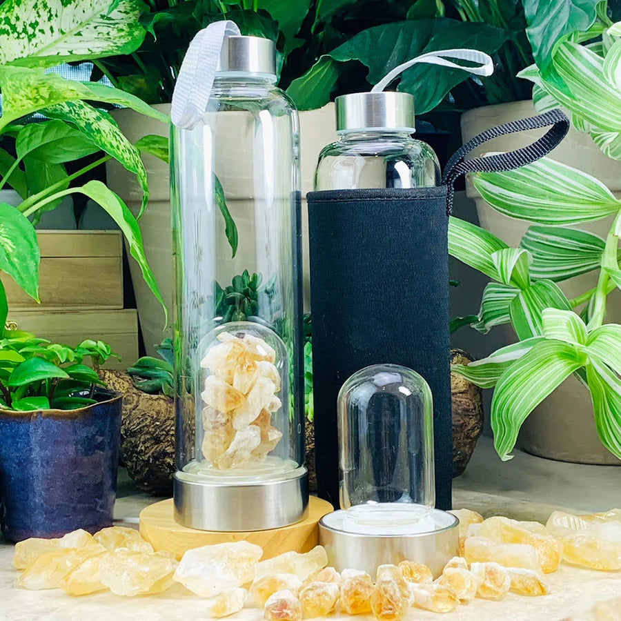 Citrine Shard Gem Pod Water Bottle