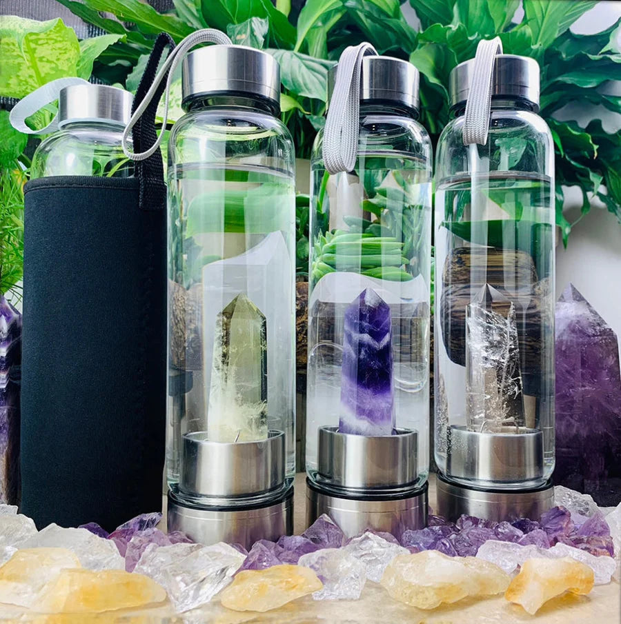 Crystal Water Bottle + Carry Case