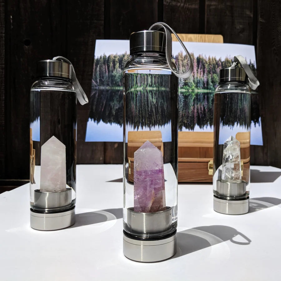 Crystal Water Bottle + Carry Case