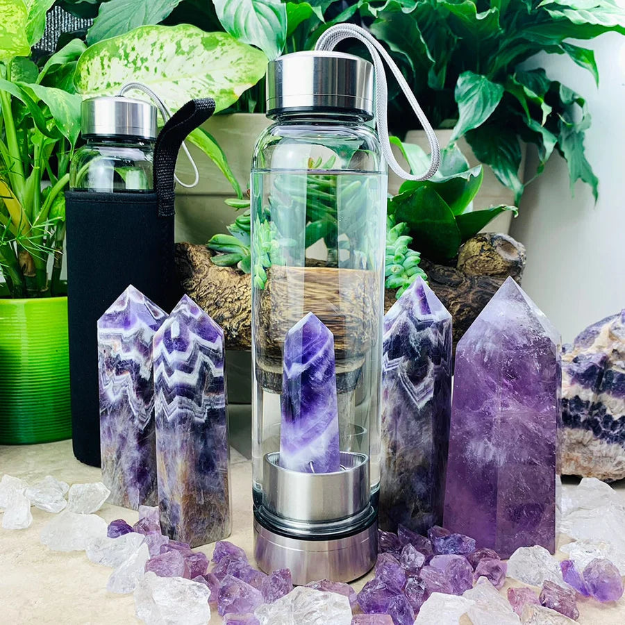 Crystal Water Bottle + Carry Case