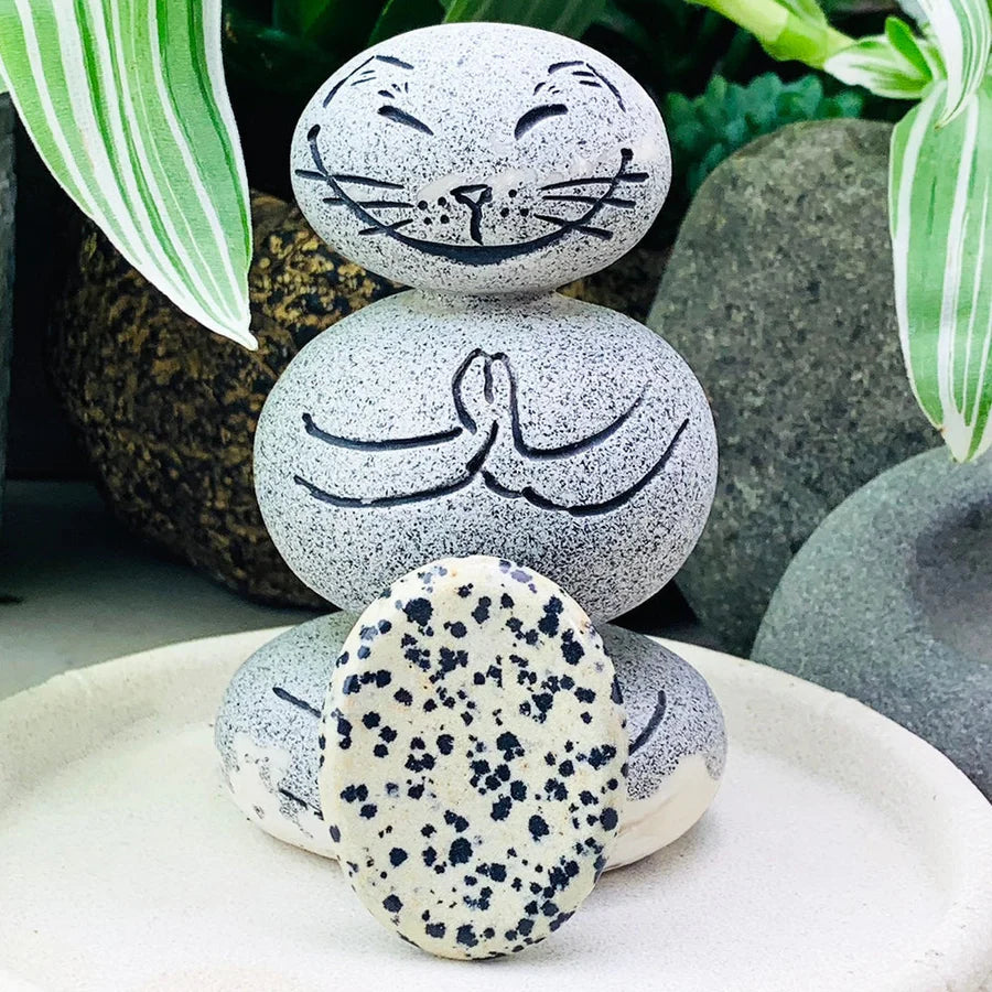 Dalmatian Jasper Worry Stone